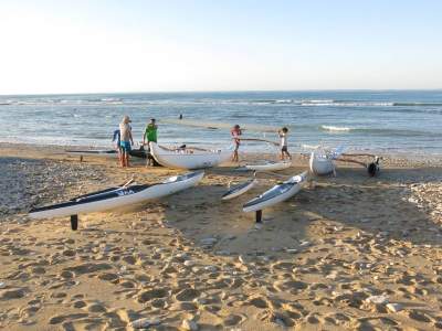 Camping Frankrijk eiland Re : Profitez de vos vacances pour faire du canoë sur les plage de l'île de Ré en Charente Maritime